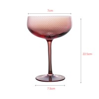 Candy color goblet cocktail glass