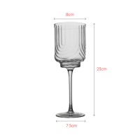 Luxury wine glass with unique texture design