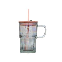 Colorful Summer Tumbler with Engraved Panda