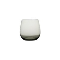 Colored glass grey tumbler with classic shape design
