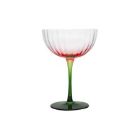 Luxury cocktail glass with double spraying color design