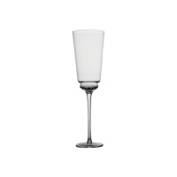 Luxury champagne glass with designer inspiration