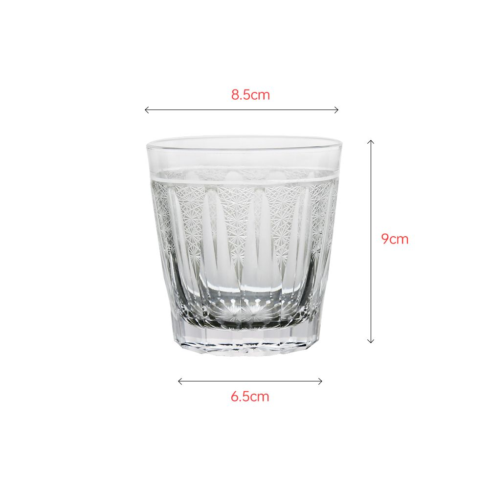 Luxury elegant whisky glass tumbler with auspicious feature design