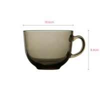 Unique color design glass cup