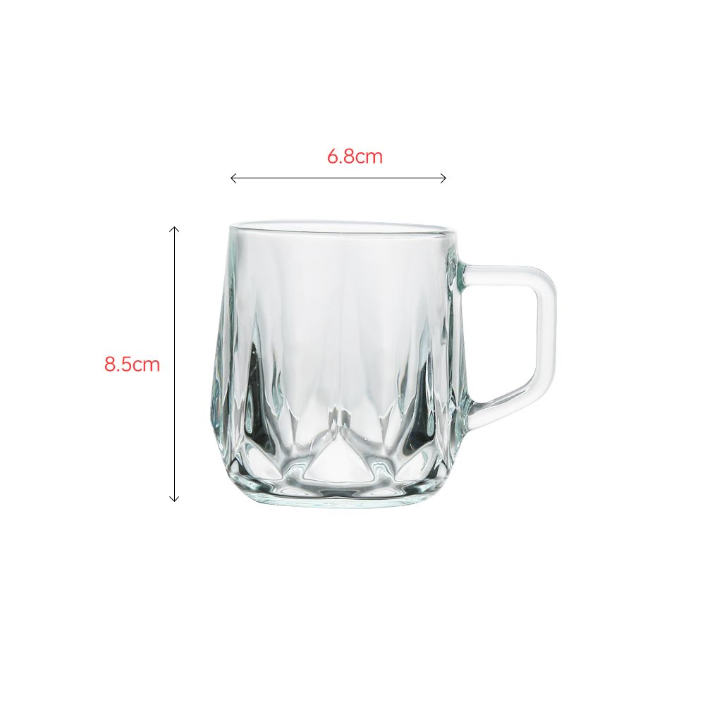 Clear crystal glass cup