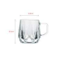 Clear crystal glass cup