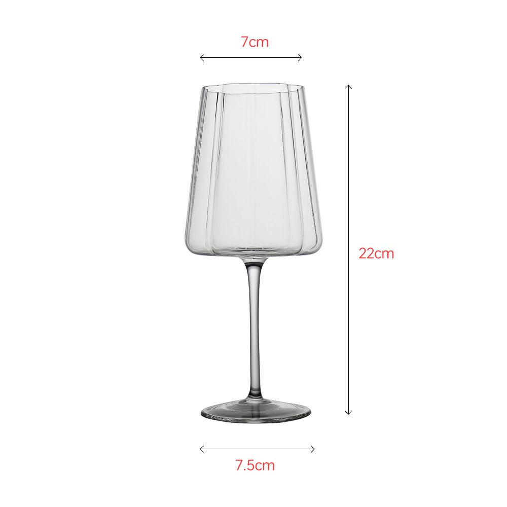 Luxury goblet wine glass with special shape design