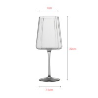 Luxury goblet wine glass with special shape design