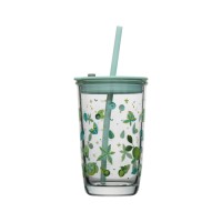Colorful Summer Tumbler with Straw
