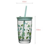Colorful Summer Tumbler with Straw