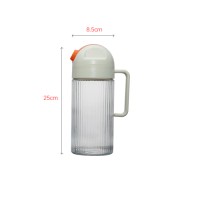 Clear crystal special design pitcher with vertical line