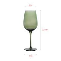 Luxury crystal wine glass with special green color