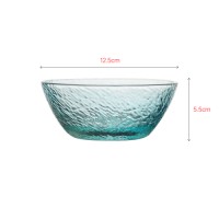 Colorful glass bowl with different candy color design