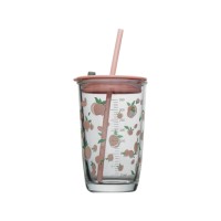 Colorful Summer Tumbler with Straw