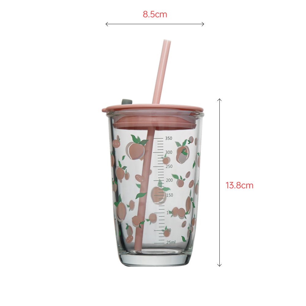Colorful Summer Tumbler with Straw
